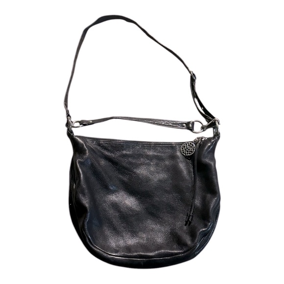 Vintage Coach 100% Leather-Pebble Texture Hobo Crossbody Shoulder Bag Dark Brown - Picture 6 of 16